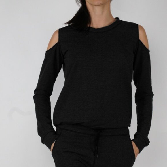 Fit Division Tops - Cozy Off Shoulder Long Sleeved Shirt